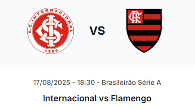 Internacional vs Flamengo